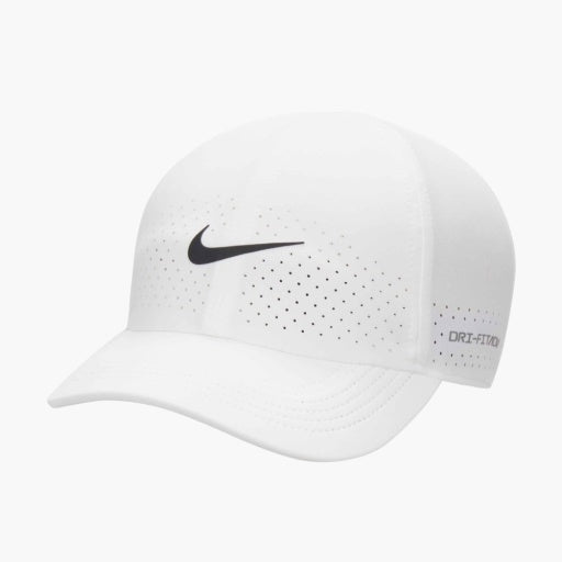 Nike Unisex Dri-FIT Advantage Club Unstructured Tennis Cap white / black